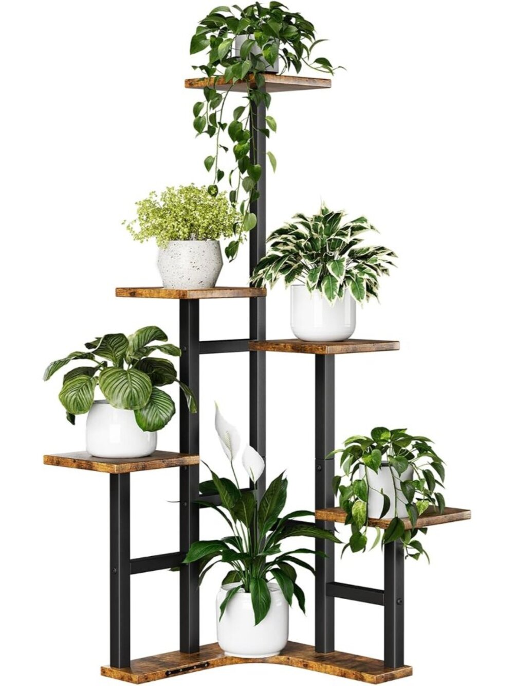 New Corner Plant Stand Indoor 6 Tiered Corner Plant Shelf
